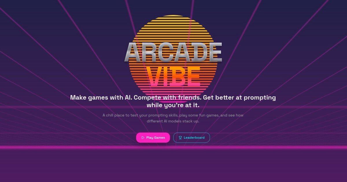 Arcade Vibe - One Prompt. One Shot. One Game.